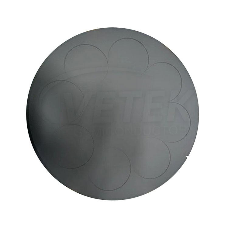 Susceptor de panqueca revestido de SiC para wafers LPE PE3061S 6''